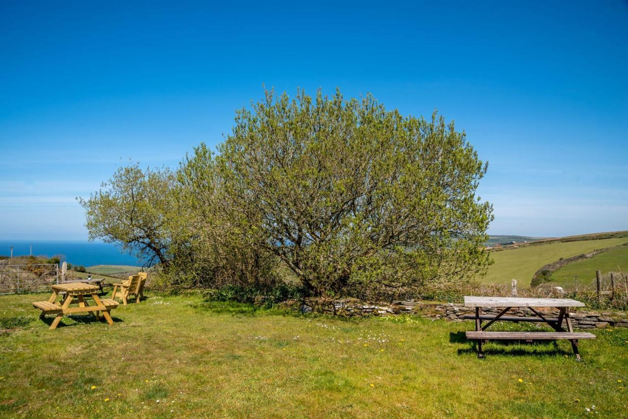 Polrunny Farm Blackberry Cottage - Cornwall Bliss In Sight Of The Sea Boscastle Esterno foto